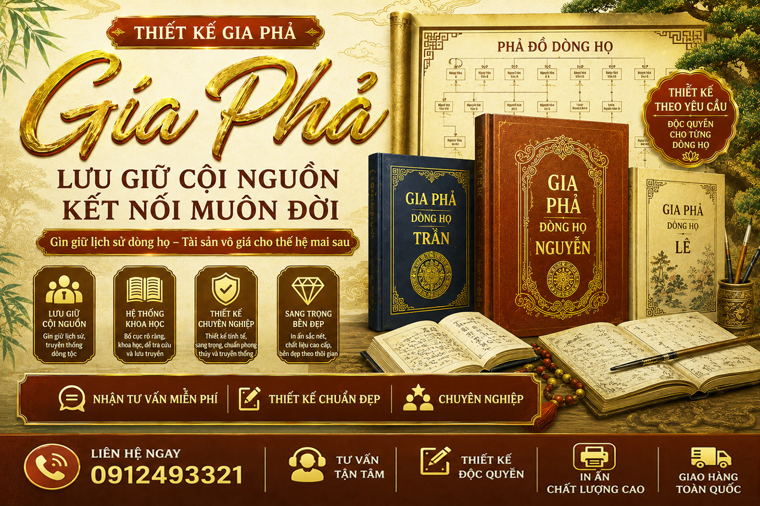 THIẾT KẾ GIA PHẢ